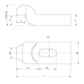 Zalomená upínka, 371800, AMF 71068 - DIN 6316 18x125mm