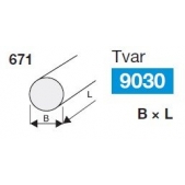 Brousící a obtahovací pilník kulatý BRUSIVO 430723 /67151 2016.8015/ - T9030 - 20x200 mm