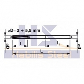 Výstružník strojní s válcovou stopkou HSS 221430 12 mm H8