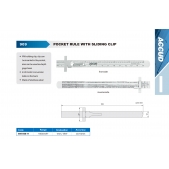 ACCUD 909-006-11 měřítko z nerezové oceli 150mm/6