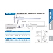 ACCUD 140-012-13 analogové posuvné měřítko 300mm s tvrdokovovými čelistmi ( 0.05mm )