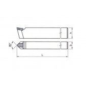 Soustružnický nůž hladicí 223720 20x12 mm S 30