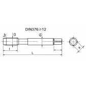HSSE-PM výkonnostní závitník SPIRAL CARBE M18 6H DIN376 - TiCN