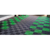 Plastová podlahová dlaždice - rohož 40x40cm ( GREEN )