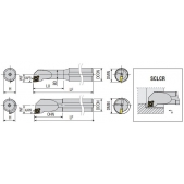 Soustružnický držák VBD S16P SCLCR 06