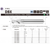 TK stopková fréza kopírovací DBX0404, 4x8mm,R2