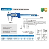 ACCUD 153-006-11 digitální posuvné měřítko nastavitelné se zúženými spodními rameny 150mm/6