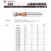 TK stopková fréza kopírovací SBX0106, 6x2 mm, R0,5