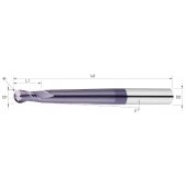 TK stopková fréza kopírovací SBC0306B, 3x6mm,R1,5