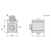 ACCUD 633-044-01 V-BLOCK - prizmatická podložka magnetická 70x60x73mm ( 1ks )