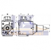 Poháněný držák, BMT55/ER25 - radiální - s vnitřním chlazením