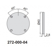 ACCUD 272-000-04 plochá zadní část úchylkoměru 40mm