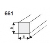 Brousící a obtahovací pilník čtvercový BRUSIVO 430451 /66136 1347.0015/ - T9011 - 13x150 mm