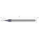 TK stopková fréza kopírovací MICRO SBM0034, 0,3x0,6mm, R0,15