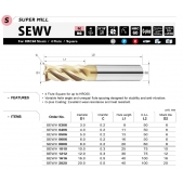 TK stopková fréza s proměnným úhlem šroubovice SEWV1010 (SEW), 10x25mm
