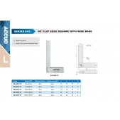 ACCUD 843-002-10 90° plochý úhelník s rozšířenou základnou 50x40mm ( DIN875 třída 0 )