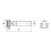 Fréza pro drážky T, typ N, HSSCo5, DIN 851, DIN 1835B F310215 40x18