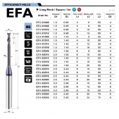 TK stopková fréza standardní s dlouhým krkem EFA03010, 3x8x10mm