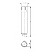 Kuličkový přítlačný šroub s šestihranou hlavou AMF 571094 - vel. 60mm, M24