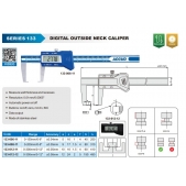 ACCUD 133-006-11 digitální posuvné měřítko pro vnější drážky 150mm/6