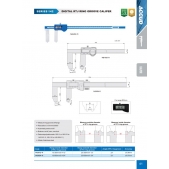 ACCUD 142-012-11 digitální posuvné měřítko pro RTJ drážky 10-300mm/0.4-12