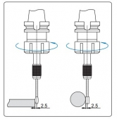 ACCUD 688-010-12 nemagnetický mechanický najížděcí trn TiN 10mm