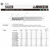 TK stopková fréza čelní pro obrábění grafitu SGEB0606, 6x25x30mm L75