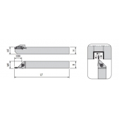 Upichovací nůž vnější SWISS AKKO ADKT-ZCC2-R-1010-2-T12-K-S