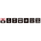 TK stopková fréza kopírovací s kuželovitým krkem SBCX0306B, 3x6 mm, R1,5