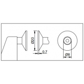 ACCUD 342-001-01 mikrometr 0-25mm s neotáčivými talířkovými měřicími plochami (0.01mm)