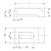Upínka pro strojní svěráky, pár AMF 74682, 15x16,5x78