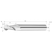 TK stopková fréza kopírovací DB0104, 1x3mm,R0,5