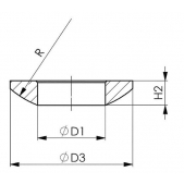 Kulová podložka tvar C, 375350, AMF 81745 - M10