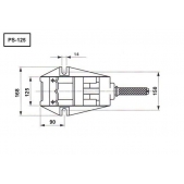 Příruční strojní svěrák 243160 PS-125