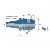 Upínač WELDON DOUBLE CONTACT BT30 (AD) krátký H75 WE20