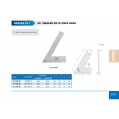 ACCUD 857-008-02 60° úhelník s rozšířenou základnou 200x130mm