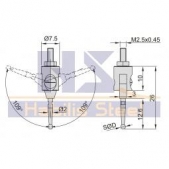 INSIZE 6282-2101 měřící dotek pro úchylkoměry páčkový