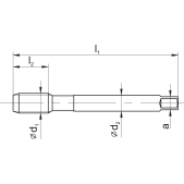 Závitník pro obrábění litiny DIN-376-C M14 6HX HSSE-PM GG TS