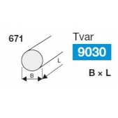 Brousící a obtahovací pilník kulatý BRUSIVO 430698 /67136 2019.0015/ - T9030 - 20x200 mm