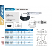 ACCUD 341-001-06 třmenový mikrometr 0-25mm s válcovou měřicí plochou (0.01mm)