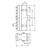 Základní čelist SM 243855 315/4, 314000