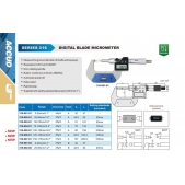 ACCUD 316-005-01 digitální mikrometr s čepelovými měřicími plochami 100-125mm/4-5'' (0.001mm/0.00005