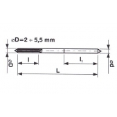 Výstružník strojní s válcovou stopkou HSS 221445 3 mm H7