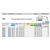 Brousící tělísko válcové se stopkou BRUSIVO 413275 /32131 3235.0015/ - T52 - 32x40-6x40 mm