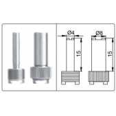 ACCUD 265-008-11 páčkový číselníkový úchylkoměr 0-0.8mm ( 0.01mm ) ciferník pr.  37,5mm