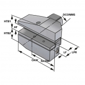 Radiální držák B7-50x32x55 DIN 69880 (ISO 10889) dle 509.37.32 - UPEC
