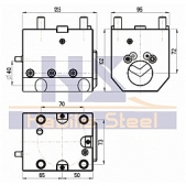 Pevný držák pro vyvrtávací nože, BMT65x40x72