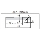 ACCUD 529-0461-00 měřící systém tří drátků 0,461mm ( tř. přesnosti 0 )