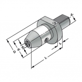 VDI CNC 50x1-13 DIN 69880 (ISO 10889) vrtací sklíčidlo s centrálním chlazením