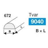 Brousící a obtahovací pilník půlkulatý BRUSIVO 430792 /67251 2024.8015/ - T9040 - 20x200 mm